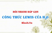 Công thức Lewis của H2O nước (The Water Molecule lewis structure)